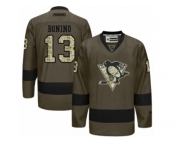 Women's Reebok Pittsburgh Penguins #13 Nick Bonino Premier Green Salute to Service NHL Jersey