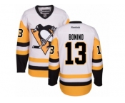 Women's Reebok Pittsburgh Penguins #13 Nick Bonino Premier White Away NHL Jersey