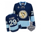 Women's Reebok Pittsburgh Penguins #29 Marc-Andre Fleury Premier Navy Blue Third Vintage 2017 Stanley Cup Final NHL Jersey