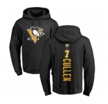 NHL Adidas Pittsburgh Penguins #7 Matt Cullen Black Backer Pullover Hoodie