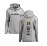 NHL Women Adidas Pittsburgh Penguins #16 Josh Jooris Ash Backer Pullover Hoodie