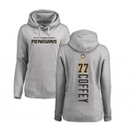 NHL Women Adidas Pittsburgh Penguins #77 Paul Coffey Ash Backer Pullover Hoodie