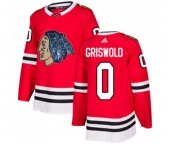 Adidas Chicago Blackhawks #0 Clark Griswold Premier Red Home NHL Jersey