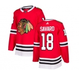 Adidas Chicago Blackhawks #18 Denis Savard Premier Red Home NHL Jersey