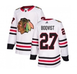 Adidas Chicago Blackhawks #27 Adam Boqvist Authentic White Away NHL Jersey