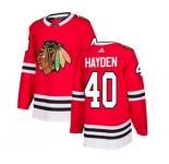 Adidas Chicago Blackhawks #40 John Hayden Premier Red Home NHL Jersey