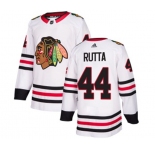 Adidas Chicago Blackhawks #44 Jan Rutta Authentic White Away NHL Jersey