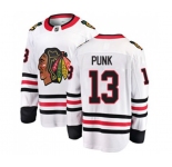 Chicago Blackhawks #13 CM Punk Fanatics Branded White Away Breakaway NHL Jersey