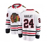Chicago Blackhawks #24 Martin Havlat Fanatics Branded White Away Breakaway NHL Jersey