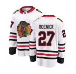 Chicago Blackhawks #27 Jeremy Roenick Fanatics Branded White Away Breakaway NHL Jersey
