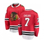 Chicago Blackhawks #7 Chris Chelios Fanatics Branded Red Home Breakaway NHL Jersey
