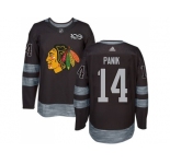 Men Adidas Chicago Blackhawks #14 Richard Panik Black 1917-2017 100th Anniversary Stitched NHL Jersey