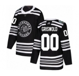 Men's Adidas Chicago Blackhawks #00 Clark Griswold Authentic Black 2019 Winter Classic NHL Jersey