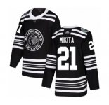 Men's Adidas Chicago Blackhawks #21 Stan Mikita Authentic Black 2019 Winter Classic NHL Jersey