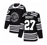 Men's Adidas Chicago Blackhawks #27 Adam Boqvist Authentic Black 2019 Winter Classic NHL Jersey