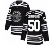 Men's Adidas Chicago Blackhawks #50 Corey Crawford Authentic Black 2019 Winter Classic NHL Jersey