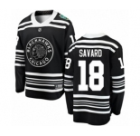 Men's Chicago Blackhawks #18 Denis Savard Black 2019 Winter Classic Fanatics Branded Breakaway NHL Jersey