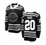 Men's Chicago Blackhawks #20 Brandon Saad Black 2019 Winter Classic Fanatics Branded Breakaway NHL Jersey