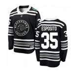 Men's Chicago Blackhawks #35 Tony Esposito Black 2019 Winter Classic Fanatics Branded Breakaway NHL Jersey
