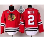 NHL Blackhawks #2 Duncan Keith Red 2015 Stanley Cup Stitched Jerseys