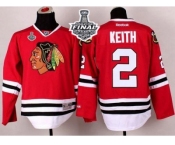 NHL Blackhawks #2 Duncan Keith Red 2015 Stanley Cup Stitched Jerseys