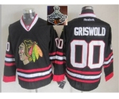 NHL Chicago Blackhawks #00 Griswold Black 2015 Stanley Cup Champions jerseys