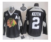 NHL Chicago Blackhawks #2 Duncan Keith Black Practice 2015 Stanley Cup Stitched Jerseys