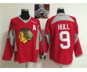 NHL Chicago Blackhawks #9 Bobby Hull Red Practice 2015 Stanley Cup Champions jerseys