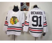 NHL Chicago Blackhawks #91 Brad Richards White 2015 Stanley Cup Champions jerseys