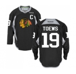 Reebok Chicago Blackhawks #19 Jonathan Toews Authentic Black Practice NHL Jersey