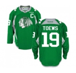 Reebok Chicago Blackhawks #19 Jonathan Toews Authentic Green Practice NHL Jersey