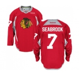 Reebok Chicago Blackhawks #7 Brent Seabrook Authentic Red Practice NHL Jersey