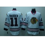 nhl chicago blackhawks #11 madden white