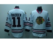 nhl chicago blackhawks #11 madden white