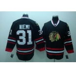 nhl chicago blackhawks #31 niemi black