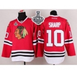nhl jerseys chicago blackhawks #10 sharp red[2015 stanley cup]