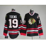 nhl jerseys chicago blackhawks #19 janathan toews black