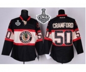 nhl jerseys chicago blackhawks #50 crawford black New Third[2015 stanley cup]