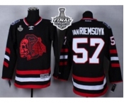 nhl jerseys chicago blackhawks #57 van riemsdyk black-1[the skeleton head][2015 stanley cup]