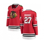 Women Chicago Blackhawks #27 Adam Boqvist Authentic Red Home Fanatics Branded Breakaway NHL Jersey