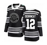 Women's Chicago Blackhawks #12 Alex DeBrincat Black 2019 Winter Classic Fanatics Branded Breakaway NHL Jersey