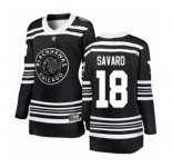 Women's Chicago Blackhawks #18 Denis Savard Black 2019 Winter Classic Fanatics Branded Breakaway NHL Jersey