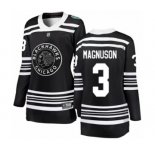 Women's Chicago Blackhawks #3 Keith Magnuson Black 2019 Winter Classic Fanatics Branded Breakaway NHL Jersey