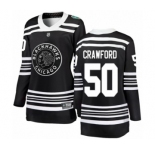Women's Chicago Blackhawks #50 Corey Crawford Black 2019 Winter Classic Fanatics Branded Breakaway NHL Jersey