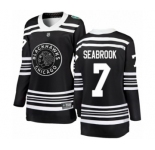 Women's Chicago Blackhawks #7 Brent Seabrook Black 2019 Winter Classic Fanatics Branded Breakaway NHL Jersey