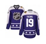 Women's Reebok Chicago Blackhawks #19 Jonathan Toews Authentic Purple Central Division 2017 All-Star NHL Jersey