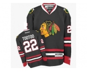 Women's Reebok Chicago Blackhawks #22 Jordin Tootoo Premier Black Third NHL Jersey