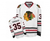 Women's Reebok Chicago Blackhawks #35 Tony Esposito Premier White Away NHL Jersey