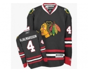 Women's Reebok Chicago Blackhawks #4 Bobby Orr Premier Black Third NHL Jersey