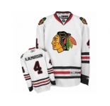Women's Reebok Chicago Blackhawks #4 Bobby Orr Premier White Away NHL Jersey